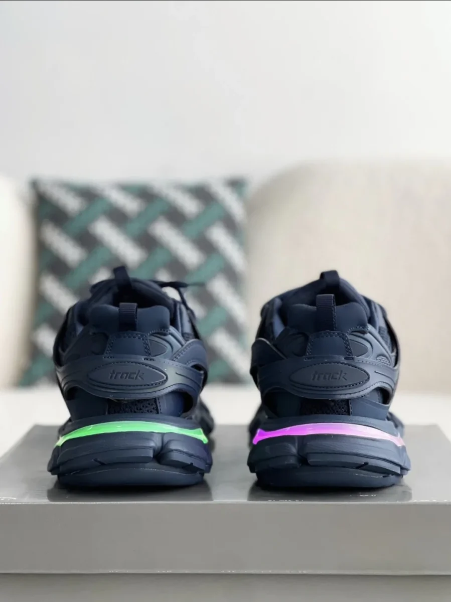 Balenciaga Track Sneaker LED – Marine Blue / Navy - Image 7